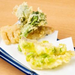 鯛と筍のそら豆衣天