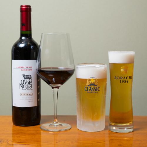 もちろんお酒も楽しめます