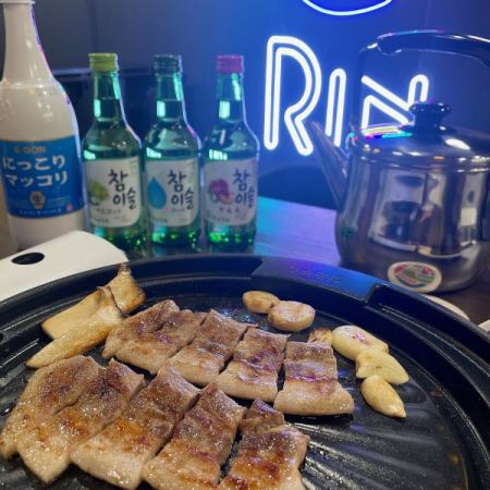 Tuesday-Thursday only! [All-you-can-eat and drink!] 120 minutes all-you-can-eat samgyeopsal! All-you-can-drink course