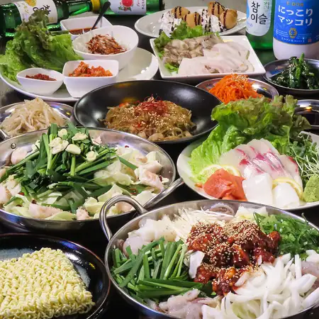 【2h飲み放題付き☆】全6品！ワンランク上の韓国料理が楽しめる選べる鍋コース5500円→5000円