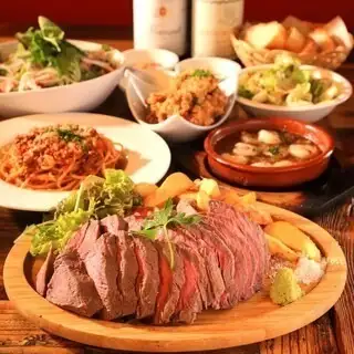 がっつり肉堪能6000円コース(飲み放題付き)(9月1日から予約受付)
