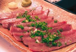 Grilled Miyako beef sashimi