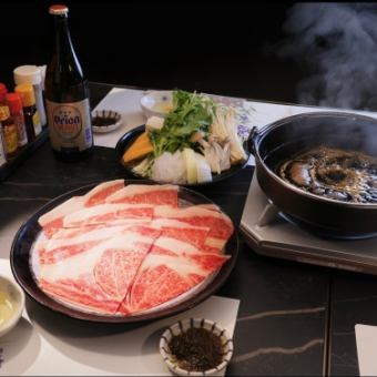 Miyako beef sukiyaki course