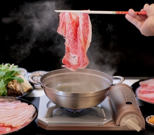 Our proud dish ☆ Introducing our popular "Agu Pork Shabu-Shabu Course"! Please enjoy the taste of Agu pork.