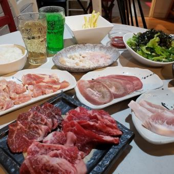 【満腹コース】全9品お得に満腹コース3500円ソフトドリンク飲み放題付