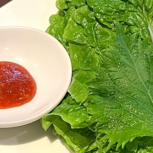 無農薬サンチュ