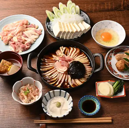 16名様以上限定【2h飲み放題付き貸切プラン かしわ鍋コース 6000円】 2.5時間大部屋貸切