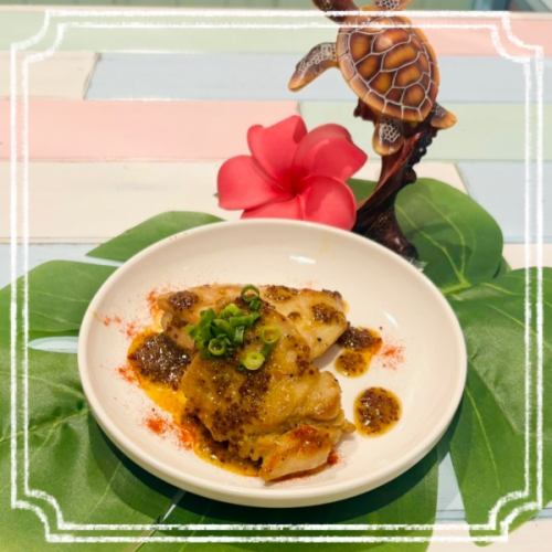 鸡腿配芥末酱