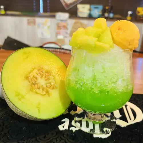 メロンかき氷