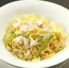 蟹肉とレタスのチャーハン