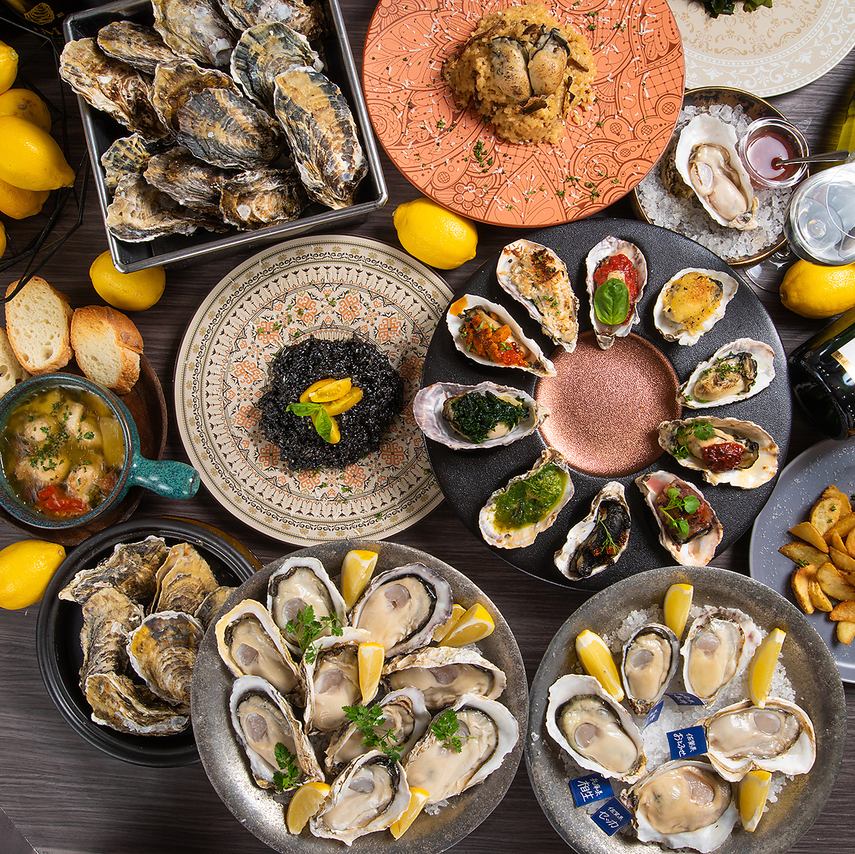 【KIURA Oyster premium】～牡蠣×旬×和牛の全10品～￥7,150