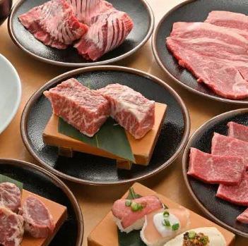 The all-you-can-eat standard course of domestic beef is 3278 yen (tax included)!