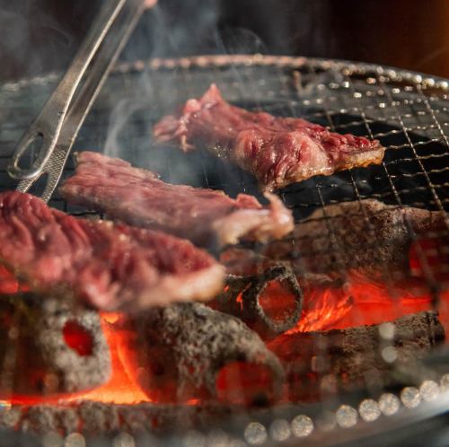 A barbecue banquet at Meat Takumi Sakai