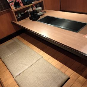 A digging seat where you can take off your shoes and stretch your legs.The cozy atmosphere of the restaurant will make you stay longer ♪ Enjoy the premium all-you-can-eat yakiniku in a space where you can relax and relax with the cheerful and energetic staff.