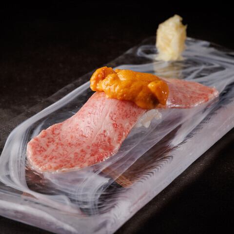 ウニ和牛寿司