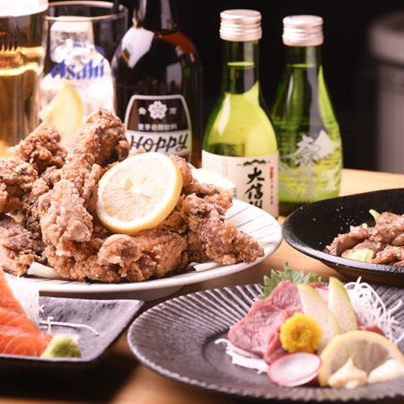 当店の人気メニュートップ10！2h飲み放題付き5000円コース！！