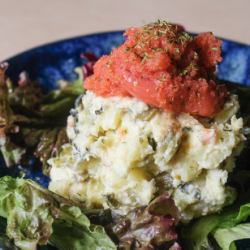 明太高菜ポテサラ