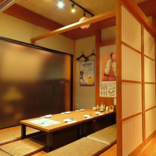 職場飲み、少人数歓送迎会・忘新年会におすすめ!6名前後の集まりにちょうどいい完全個室は落ち着いた空間で料理もお酒も最高に楽しめる!今なら4000円以上のコースを6名以上予約で幹事1名分無料!詳細はクーポン欄をcheck!