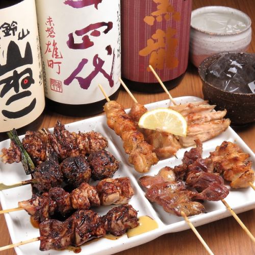 名物”焼鳥”が味わえる！3H【飲放付】5000円