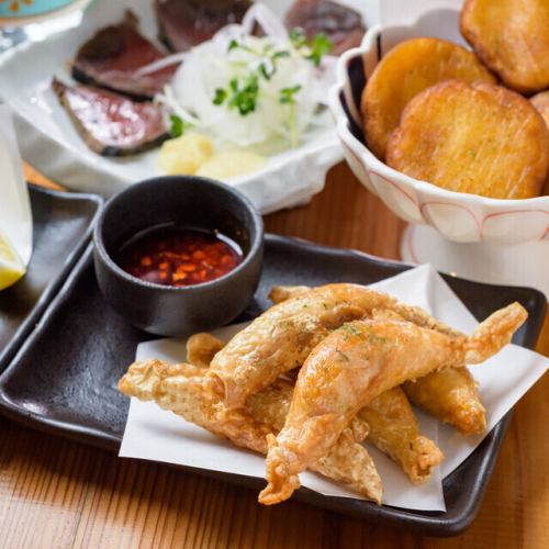 鶏皮餃子