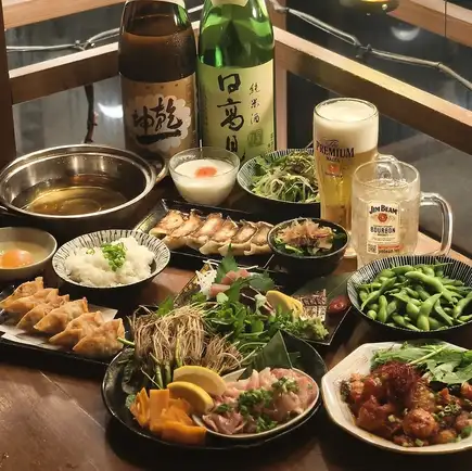 【生ビール、東北の地酒付き飲み放題！平日180分週末、祝前日120分】季節のせりづくしコース