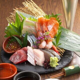 【飲み放題付き】梅コース［保美豚とんてき・刺身盛合わせ］など味わえる