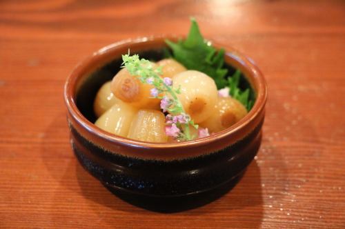 自家製らっきょう漬け