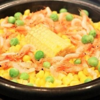 【旬】桜海老と玉蜀黍（とうもろこし）ご飯