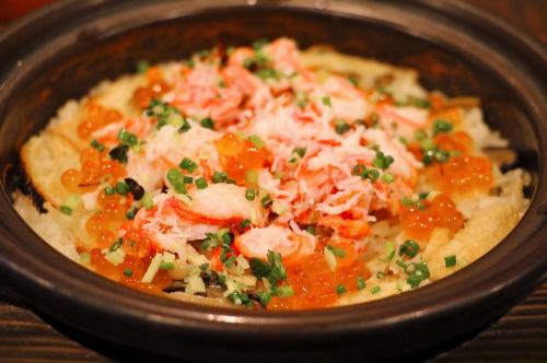 ズワイ蟹いくら御飯