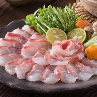 鍋コース【鯛・鰤・鴨・もつ】全8品［牡蠣フライ・鍋・雑炊］　飲み放題込7500円→7000円(税込)