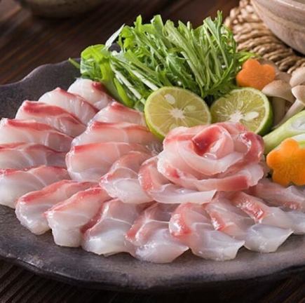 鍋コース【鯛・鰤・鴨・もつ】全8品［牡蠣フライ・鍋・雑炊］　飲み放題込7500円→7000円(税込)