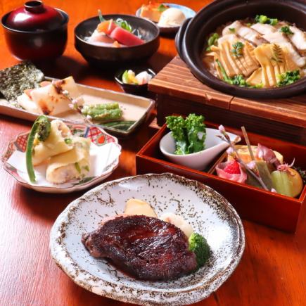 【プレミアム飲放題付き】極コース［牛ホホ赤ワイン煮・ホタテ蟹いくら御飯など］10000円(税込)