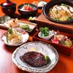 【プレミアム飲放題付き】極コ‐ス[名物牛タン煮込み・刺身盛り・松茸と牛時雨飯]10000円(税込)