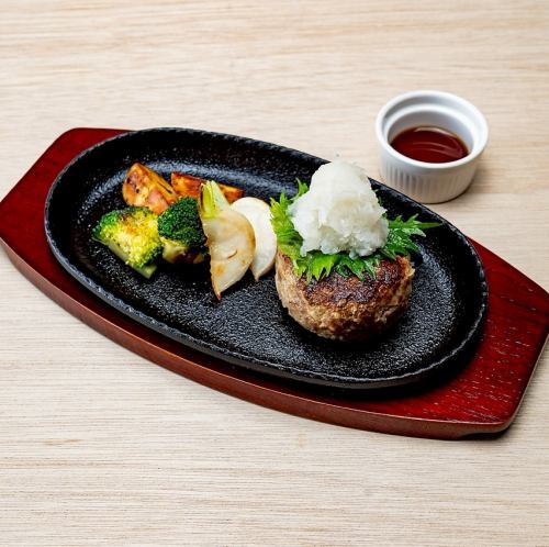 黒毛和牛100%の自家製ハンバーグ和風おろし