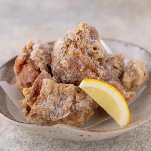 Deep fried chicken with soba sauce