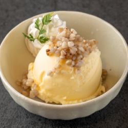 Buckwheat vanilla ice cream