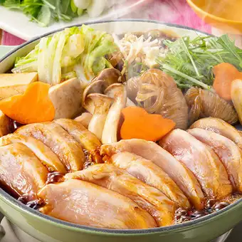 【雅コース】鮮魚二種盛りに出汁自慢の鶏すき鍋付き！2.5時間飲み放題8品4000円⇒3500円