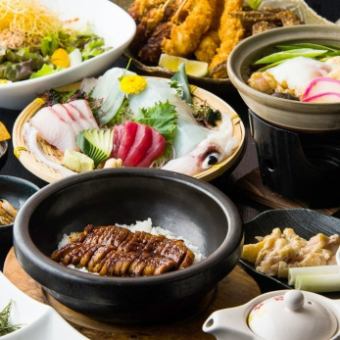 [Nagoya Meal Course] 9 dishes including Nagoya Cochin, Miso-boiled Udon, Hitsumabushi, etc. [120 minutes all-you-can-drink] 6,000 yen
