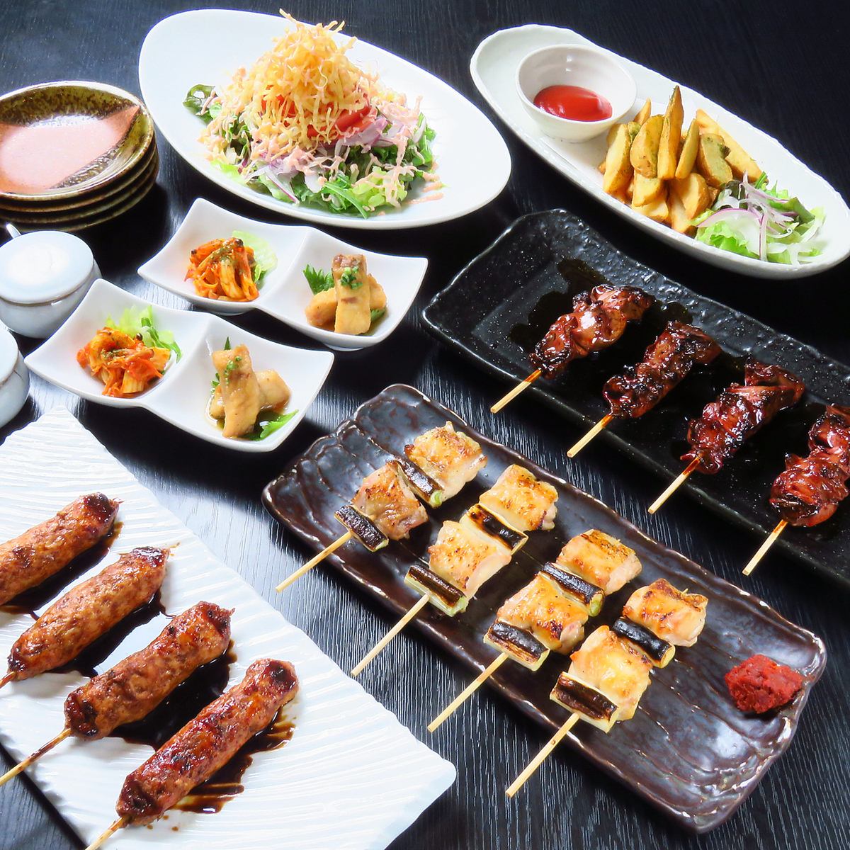 它們個頭有點大♪ 盡情享受每一串烤雞串的美味吧! !