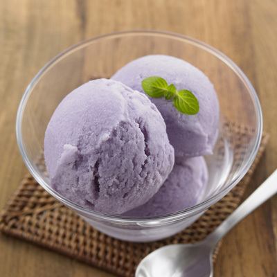 Purple sweet potato ice cream