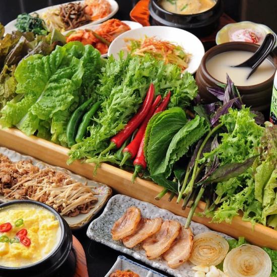 東京駅・日本橋駅至近！隠れ家風韓国DINING☆2h飲放付コース5000円～♪当日予約もOK!!