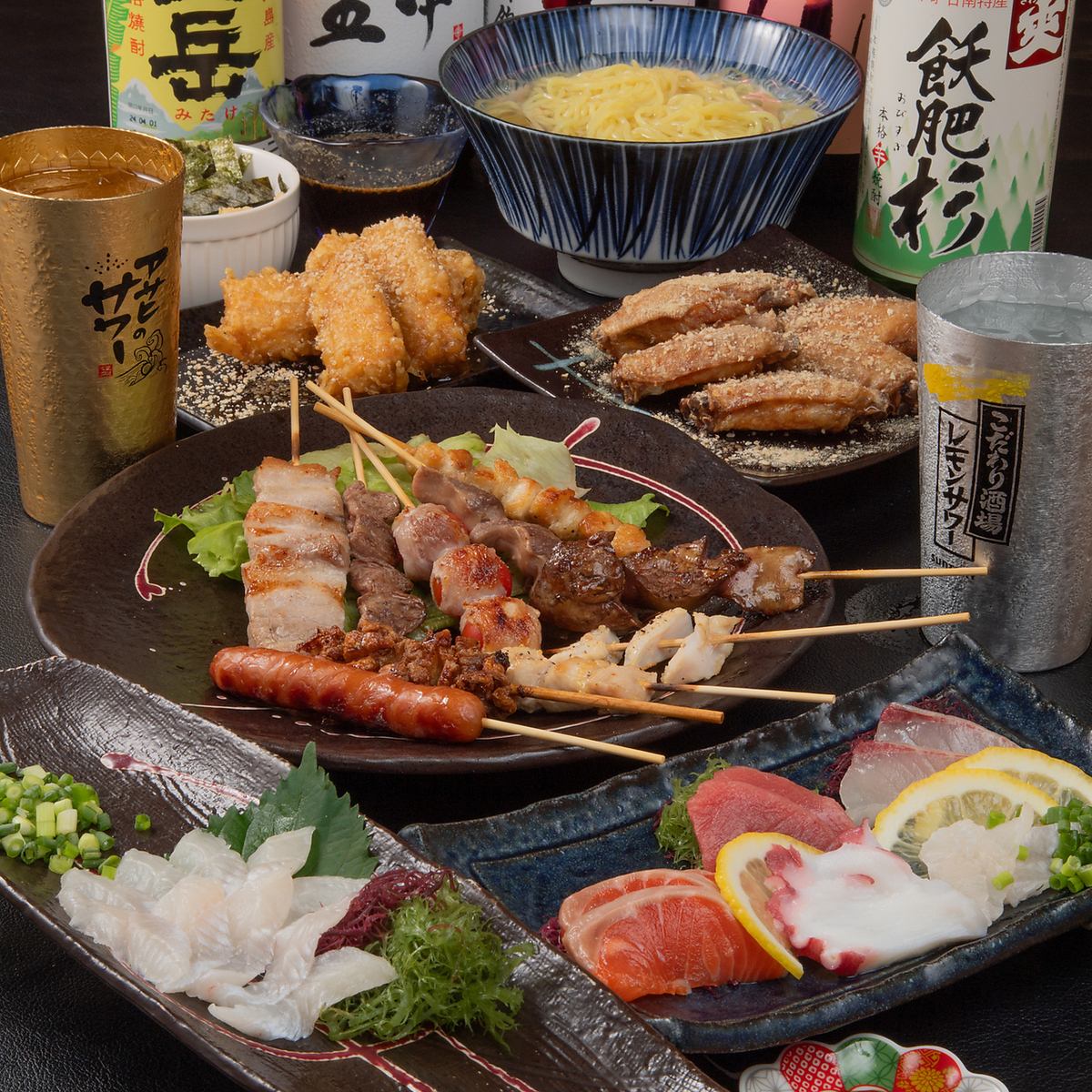 【焼き鳥1本120円～】中洲川端で焼き鳥と海鮮をリーズナブルに楽しむ居酒屋