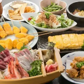 【2時間飲み放題付】宴コース〈全8品〉　5500円(税込)