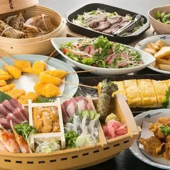 【2時間飲み放題付】満コース〈全9品〉　6500円(税込)