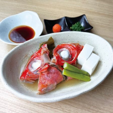 白身魚アラの酒蒸し