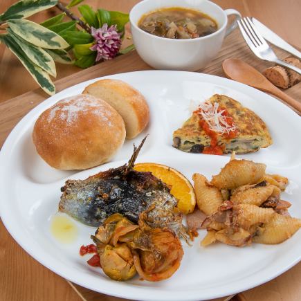 [11:00~14:00 only♪] Enjoy Italian home cooking with this lunch plate set