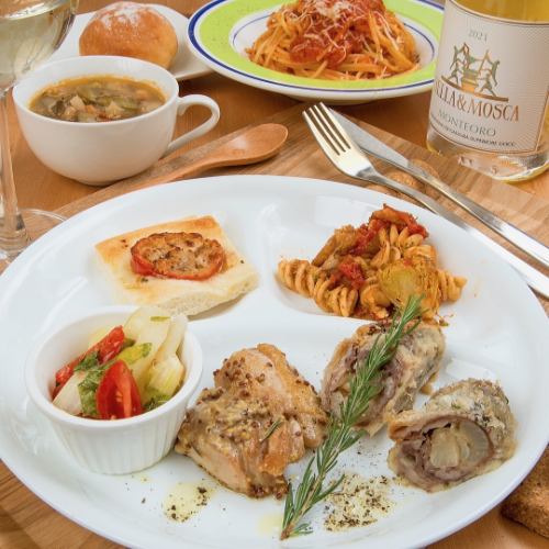 [Enjoy Italian side dishes and pasta♪] Dinner set