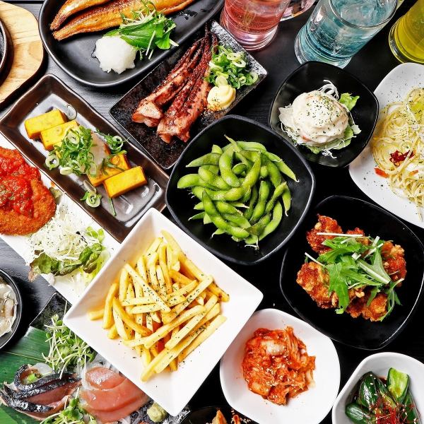 食べ飲み放題専門店なので提供スピードにも自信あり!!居酒屋メニューに加えて、寿司や焼鳥も食べ飲み放題♪