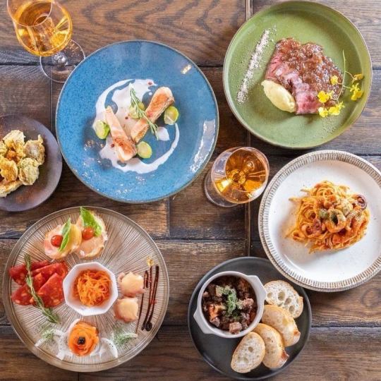 [Ladies' Night Out Course] Steak, pasta and beef stew! 10 dishes in all for 4,500 yen