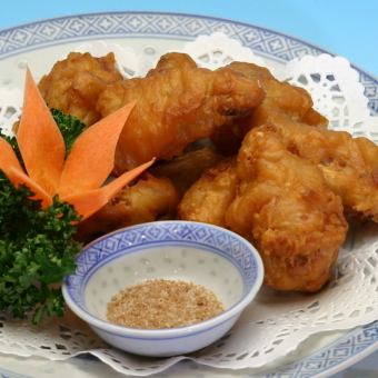 【とくセット】コーンスープ・鶏のから揚げ・アンニン豆腐等　全5品　3080円(税込)
